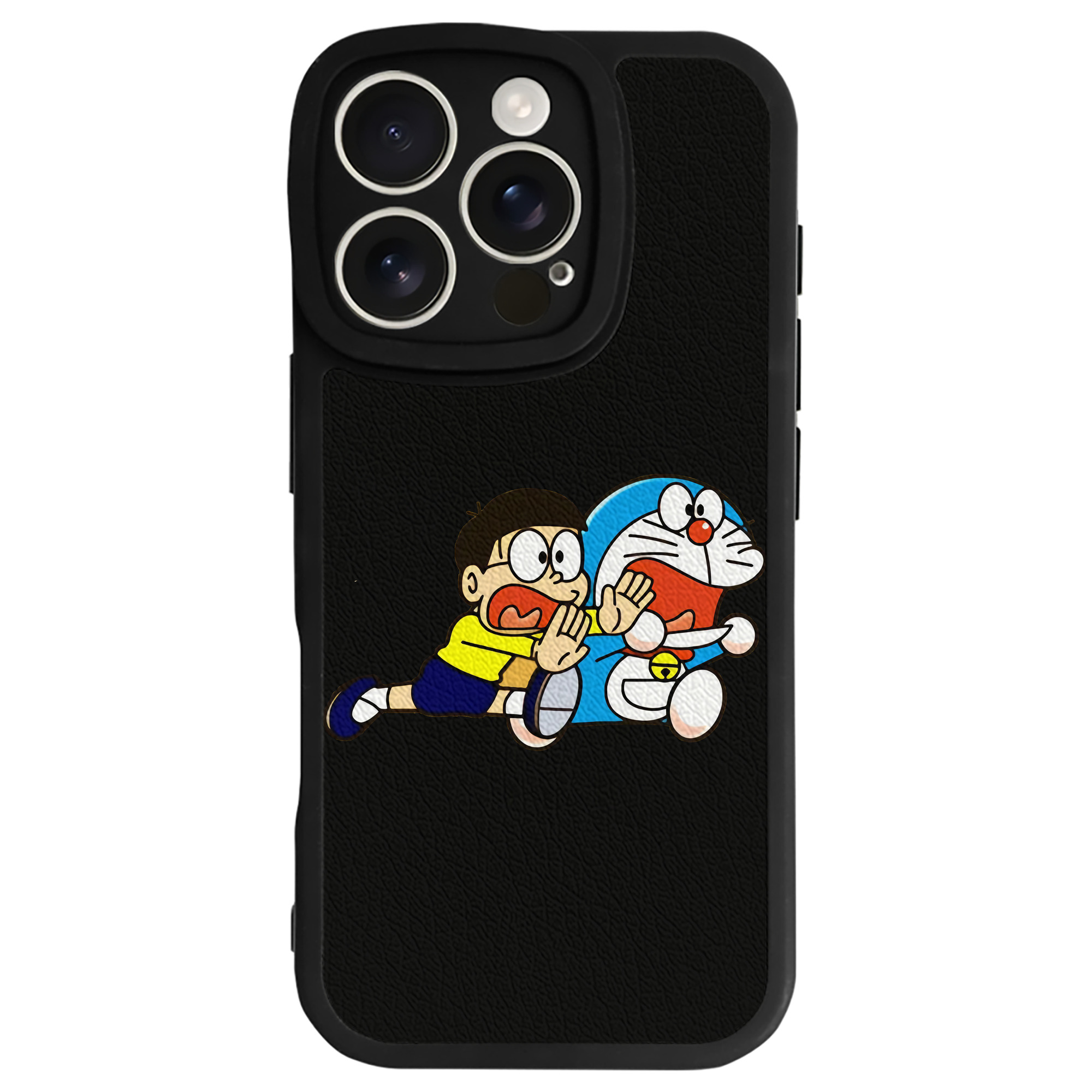 （画像用） ドラえもん Doraemon 【iPhone 16シリーズ対応】シリコンスマホケース（レザー調） 材質：シリコン